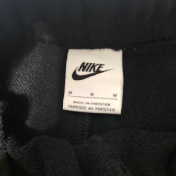 Nike Shorts Men's Sz Med Black Multi Swoosh Sportswear Essentials+ French Terry - Picture 5 of 7